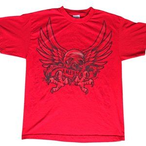AMERICA Red Eagle T-shirt by National Legend L